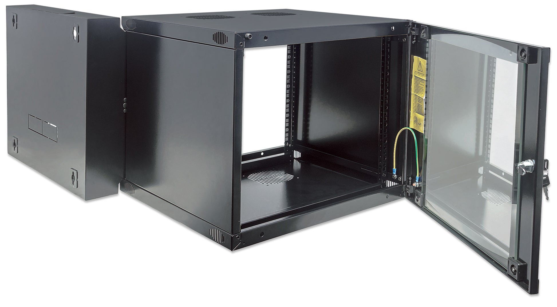 6U 19" Swing Out Wall Mount Network Cabinet, Standard Line, 600 mm (23.6 in.) Depth, Black Image 6