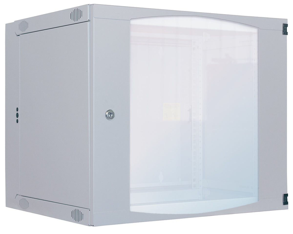 9U 19" Swing Out Wall Mount Network Cabinet, Standard Line, 600 mm (23.6 in.) Depth, Gray Image 3
