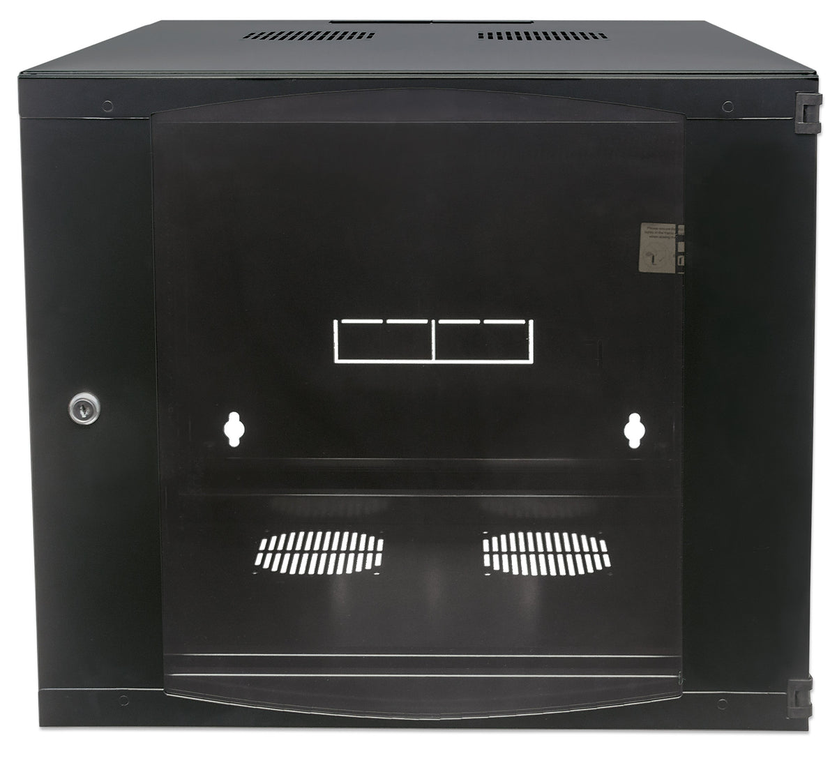 12U 19" Swing Out Wall Mount Network Cabinet, 600 mm (23.6 in.) Depth, Black Image 4