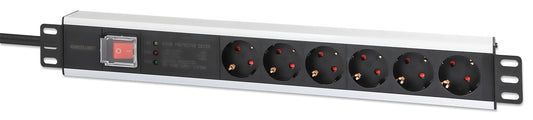 19" 1.5U Rackmount 6-Output Power Distribution Unit (PDU) Image 1