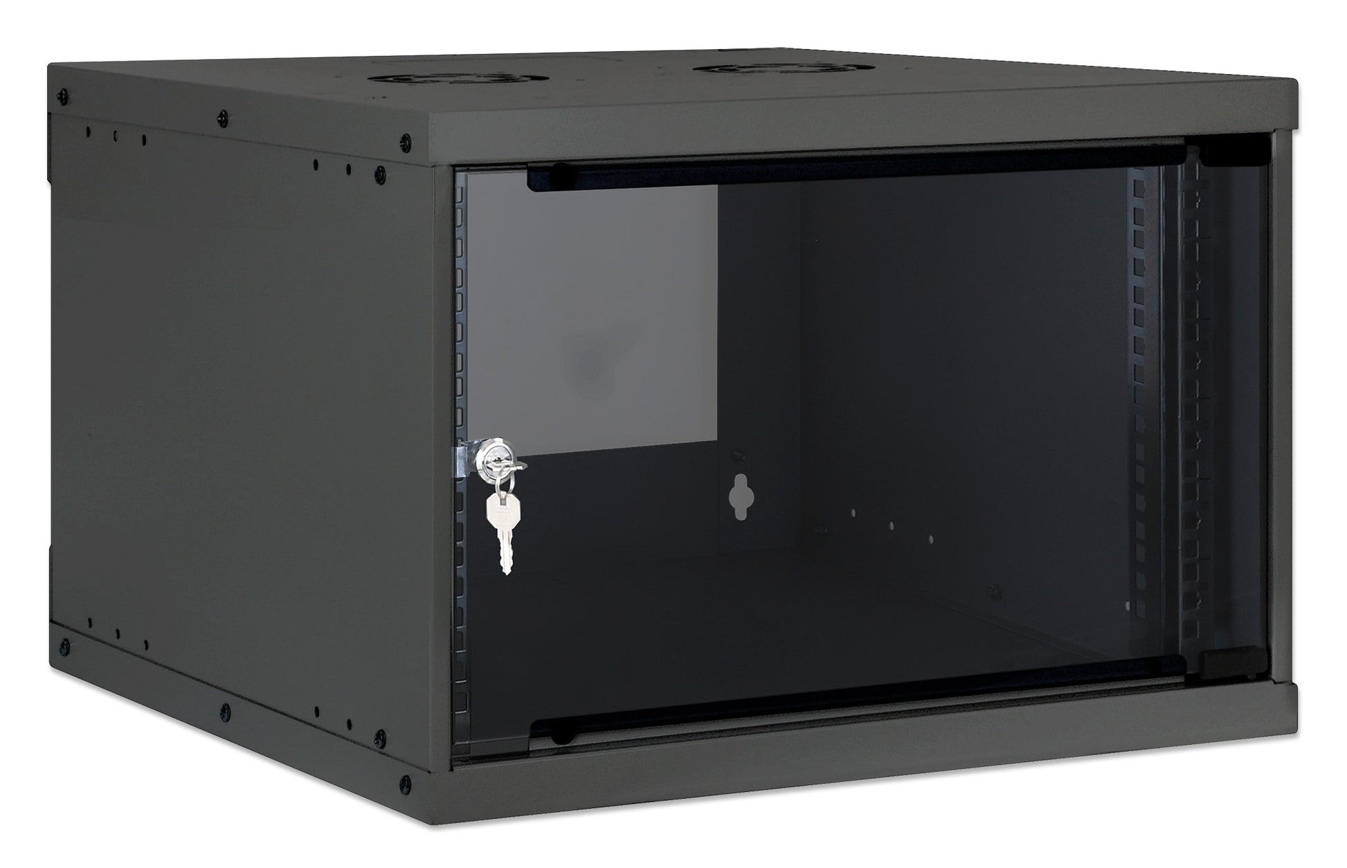 19" Basic Wallmount Cabinet, 6U, 400 mm Depth, Black Image 2