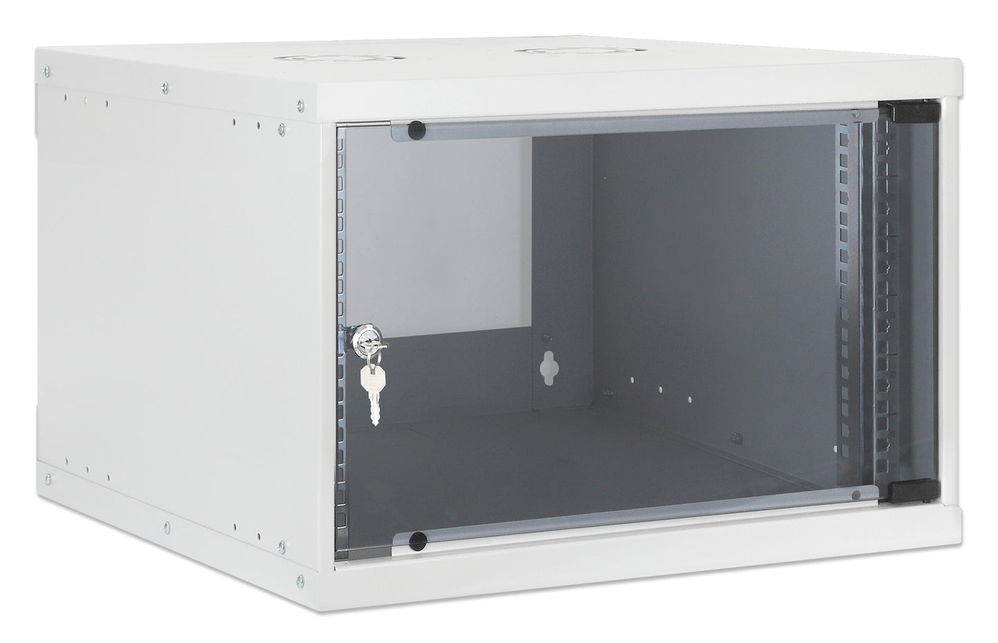 6U 19" Wall Mount Network Cabinet, Basic Line, 400 mm Depth, Gray Image 2