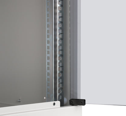 6U 19" Wall Mount Network Cabinet, Basic Line, 400 mm Depth, Gray Image 7