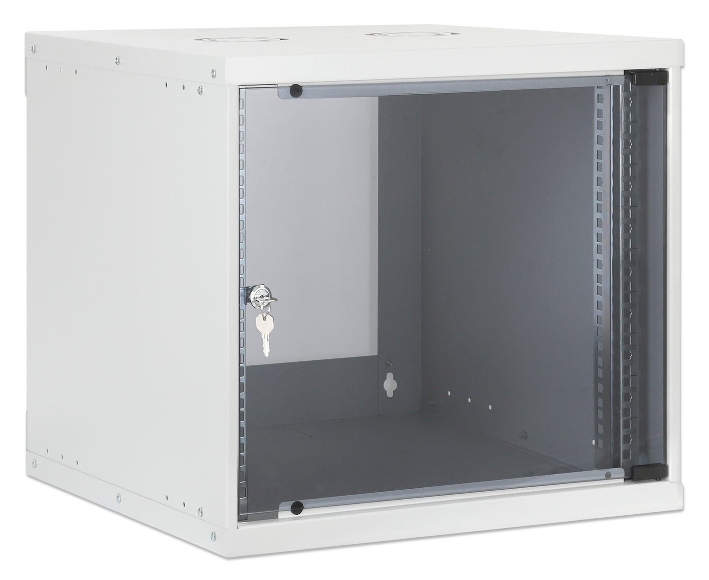 9U 19" Wall Mount Network Cabinet, Basic Line, 400 mm Depth, Gray Image 2