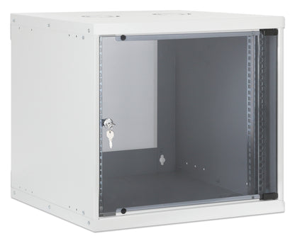 9U 19" Wall Mount Network Cabinet, Basic Line, 400 mm Depth, Gray Image 2