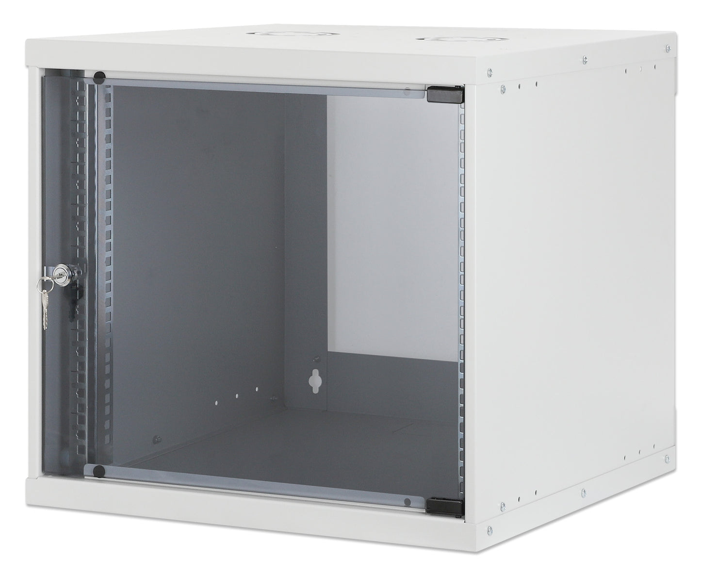 19" Basic Wallmount Cabinet, 9U, 400 mm Depth, Gray Image 1