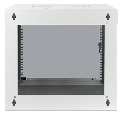 9U 19" Wall Mount Network Cabinet, Basic Line, 400 mm Depth, Gray Image 6