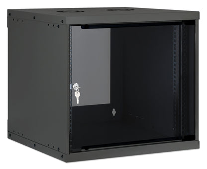9U 19" Wall Mount Network Cabinet, Basic Line, 400 mm Depth, Black Image 2