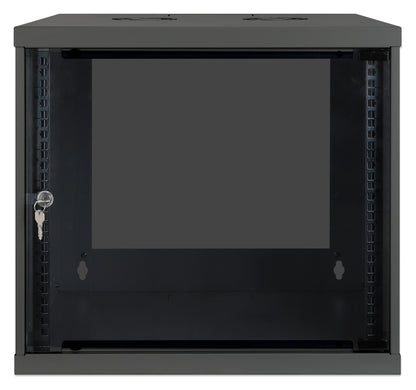 9U 19" Wall Mount Network Cabinet, Basic Line, 400 mm Depth, Black Image 3