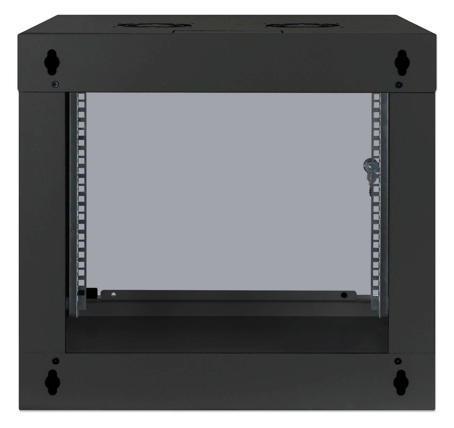 9U 19" Wall Mount Network Cabinet, Basic Line, 400 mm Depth, Black Image 6