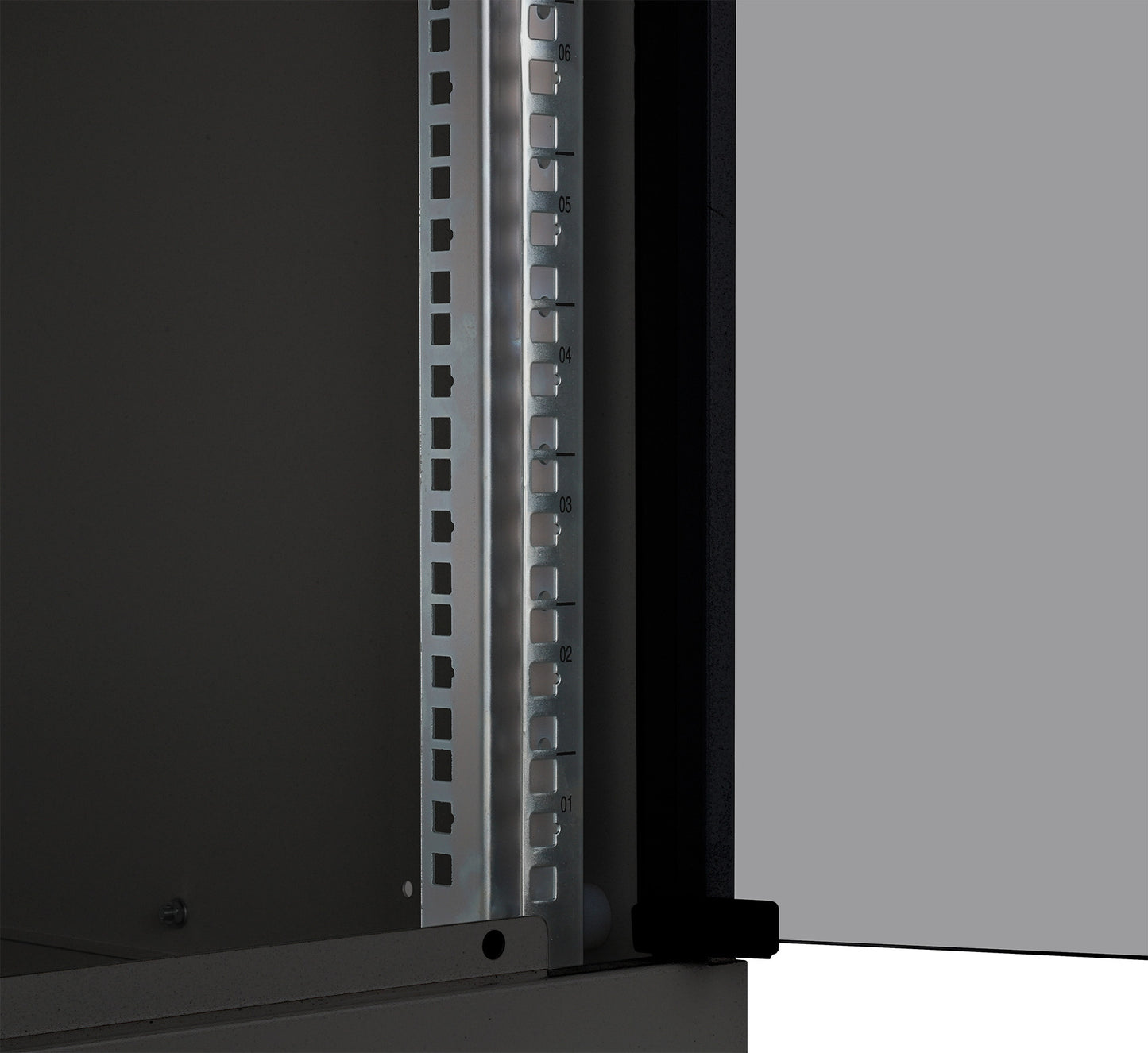 9U 19" Wall Mount Network Cabinet, Basic Line, 400 mm Depth, Black Image 7