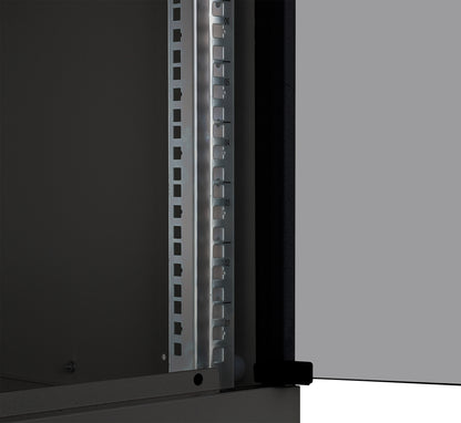 9U 19" Wall Mount Network Cabinet, Basic Line, 400 mm Depth, Black Image 7