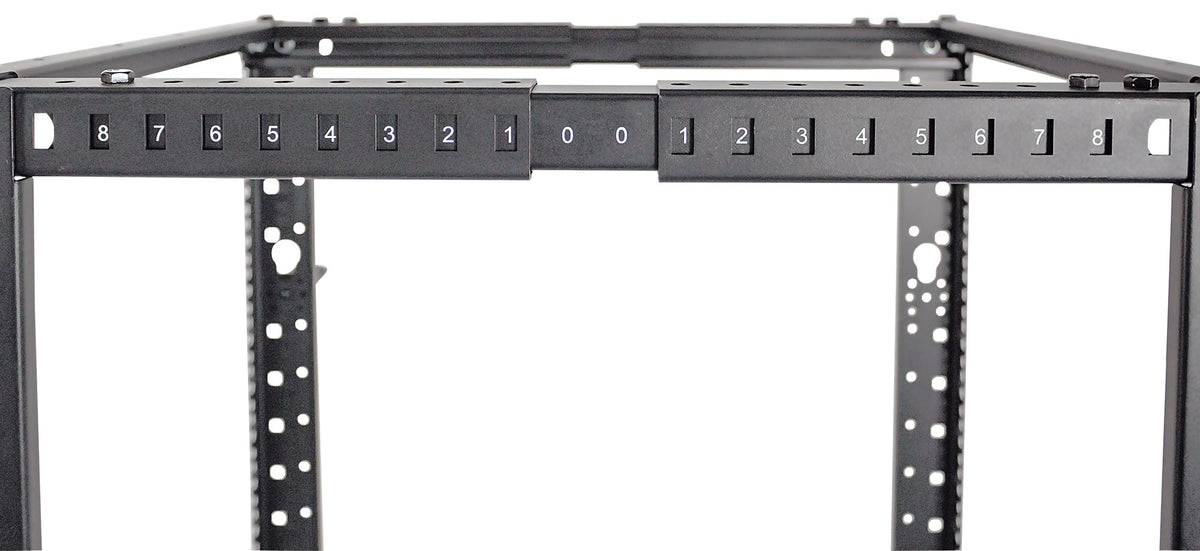 19" Floor-Standing 4-Post Open Frame Network Rack, 26U Image 6