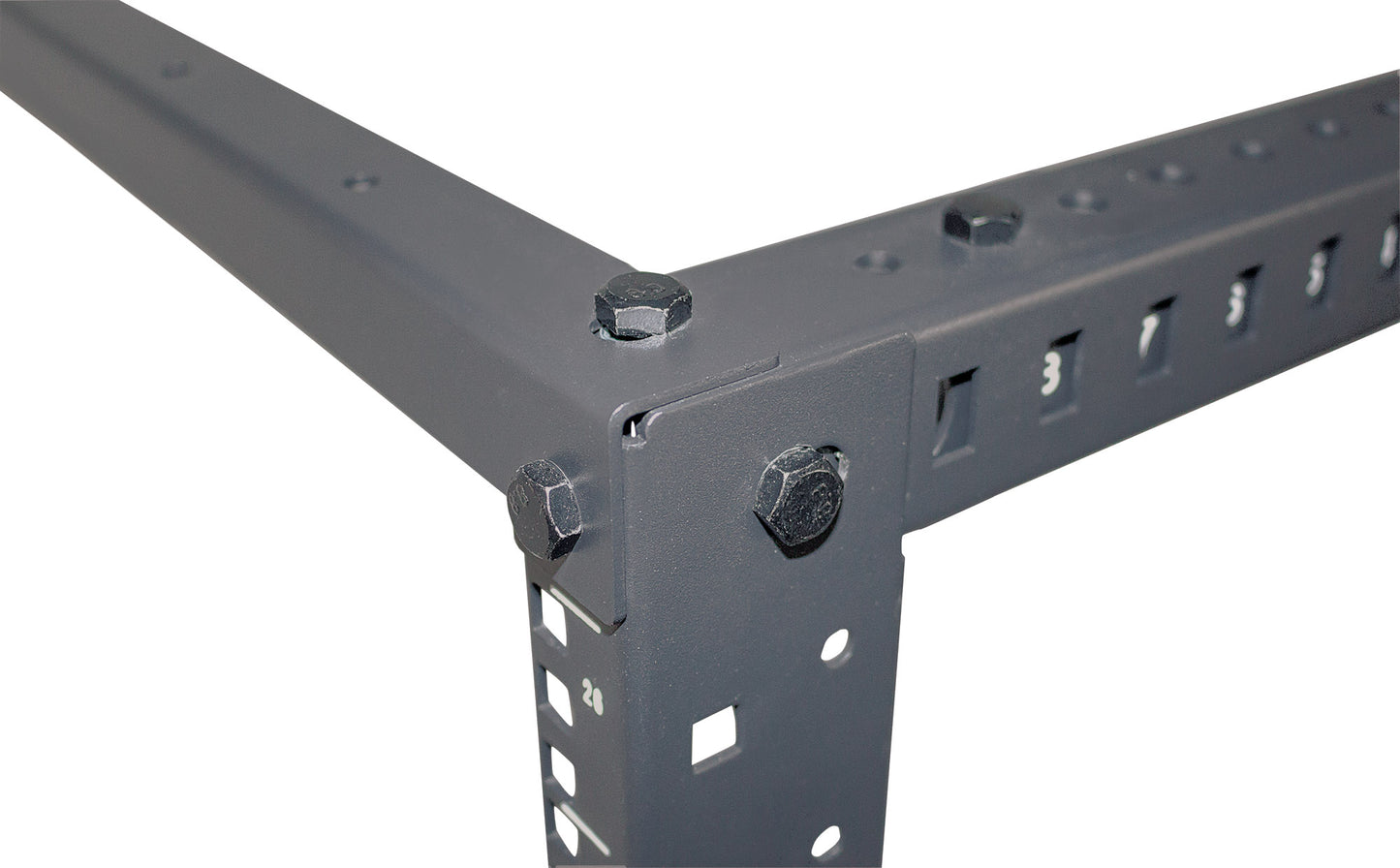 19" Floor-Standing 4-Post Open Frame Network Rack, 26U Image 7
