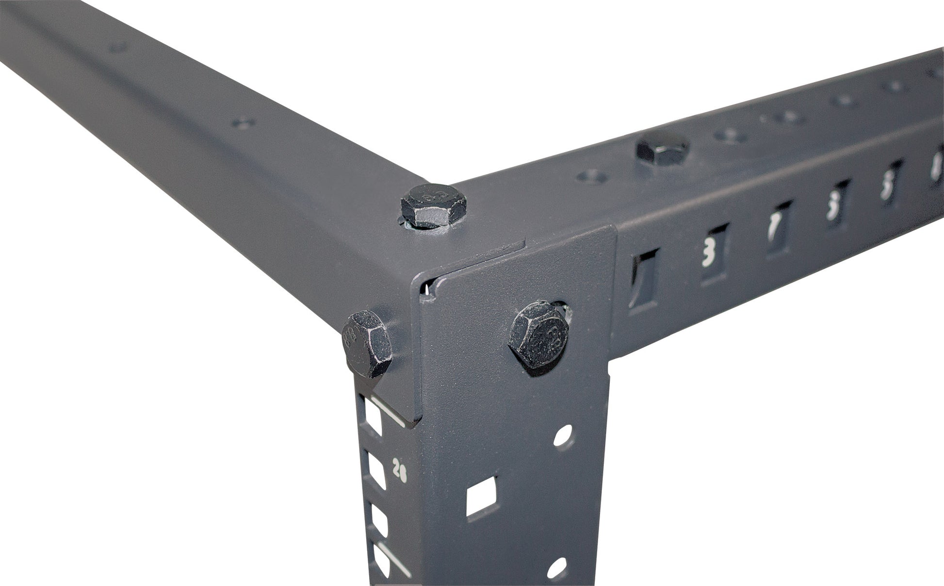 19" Floor-Standing 4-Post Open Frame Network Rack, 26U Image 7