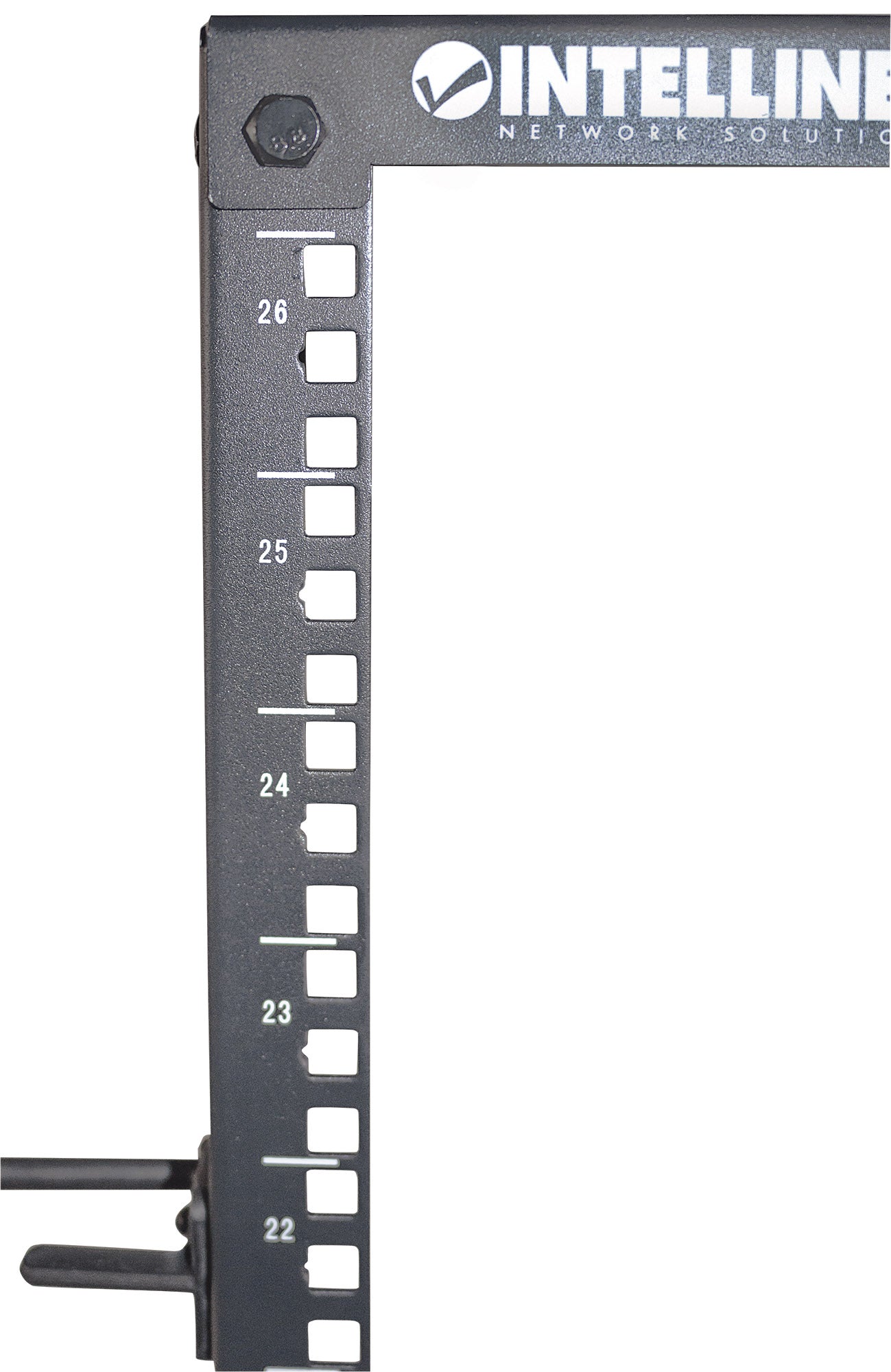 19" Floor-Standing 4-Post Open Frame Network Rack, 26U Image 9