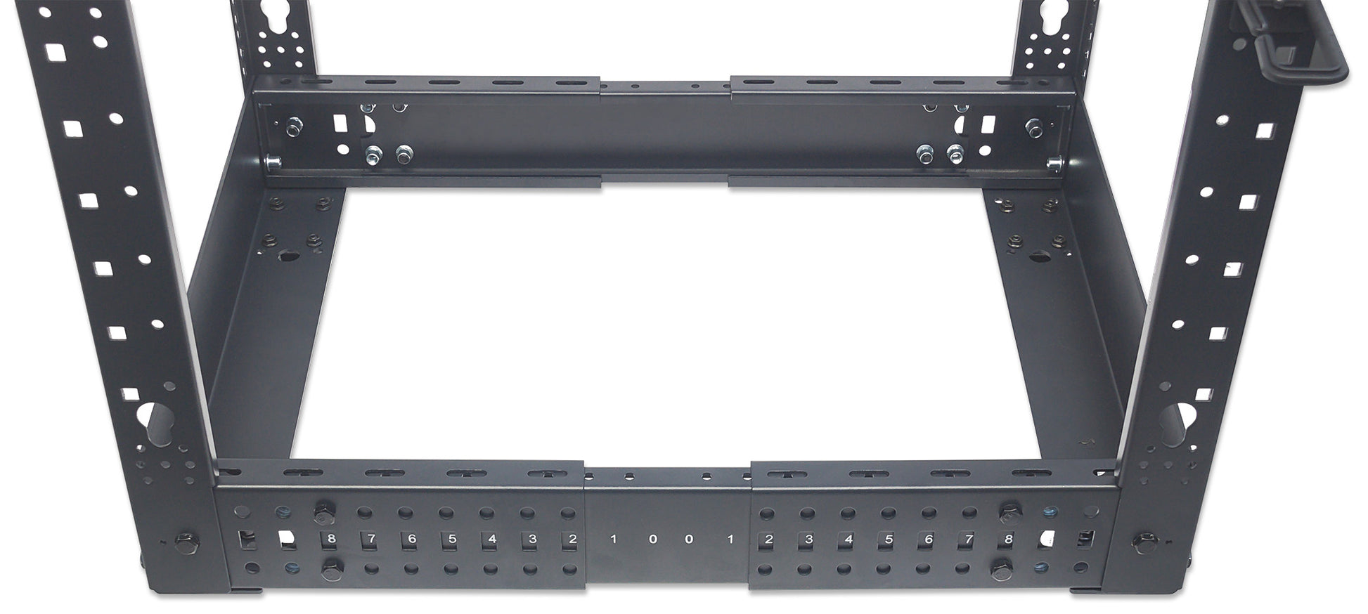 19" Floor-Standing 4-Post Open Frame Network Rack, 45U Image 11