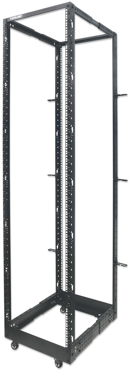 19" Floor-Standing 4-Post Open Frame Network Rack, 45U Image 4