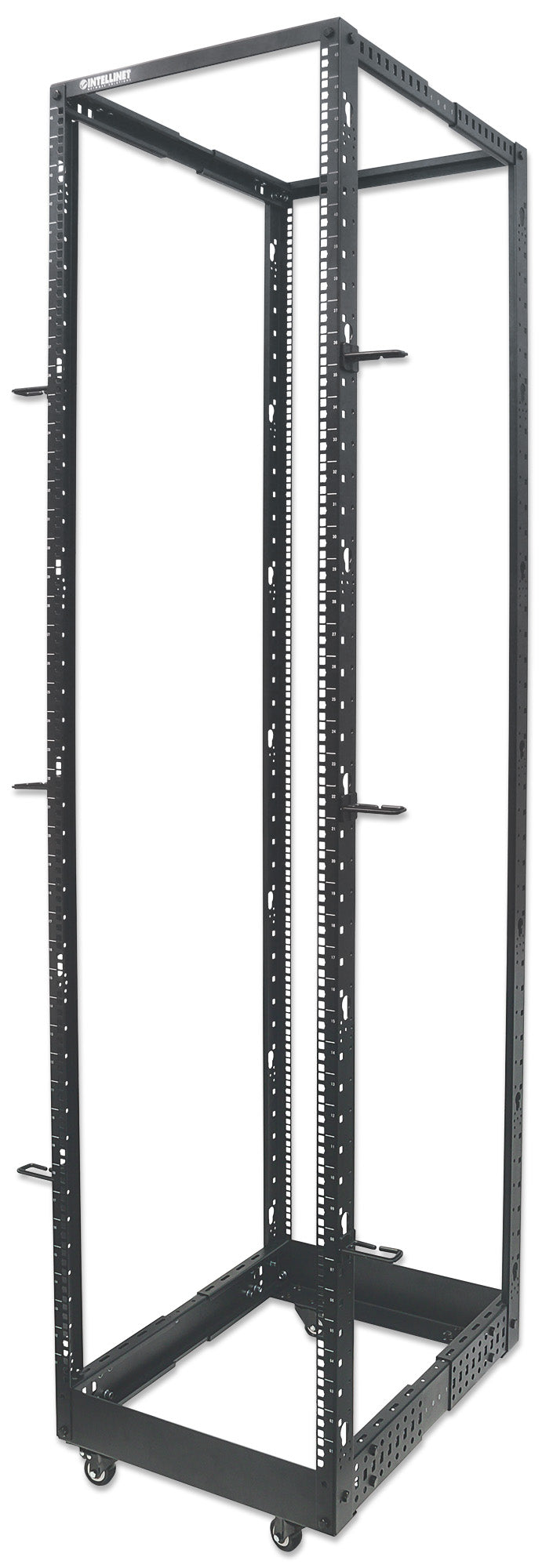 19" Floor-Standing 4-Post Open Frame Network Rack, 45U Image 1
