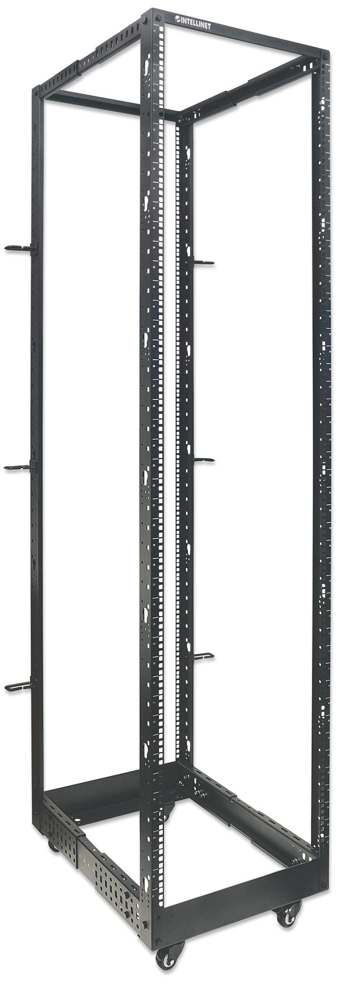 19" Floor-Standing 4-Post Open Frame Network Rack, 45U Image 5