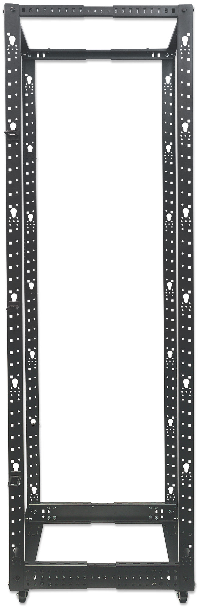 19" Floor-Standing 4-Post Open Frame Network Rack, 45U Image 7