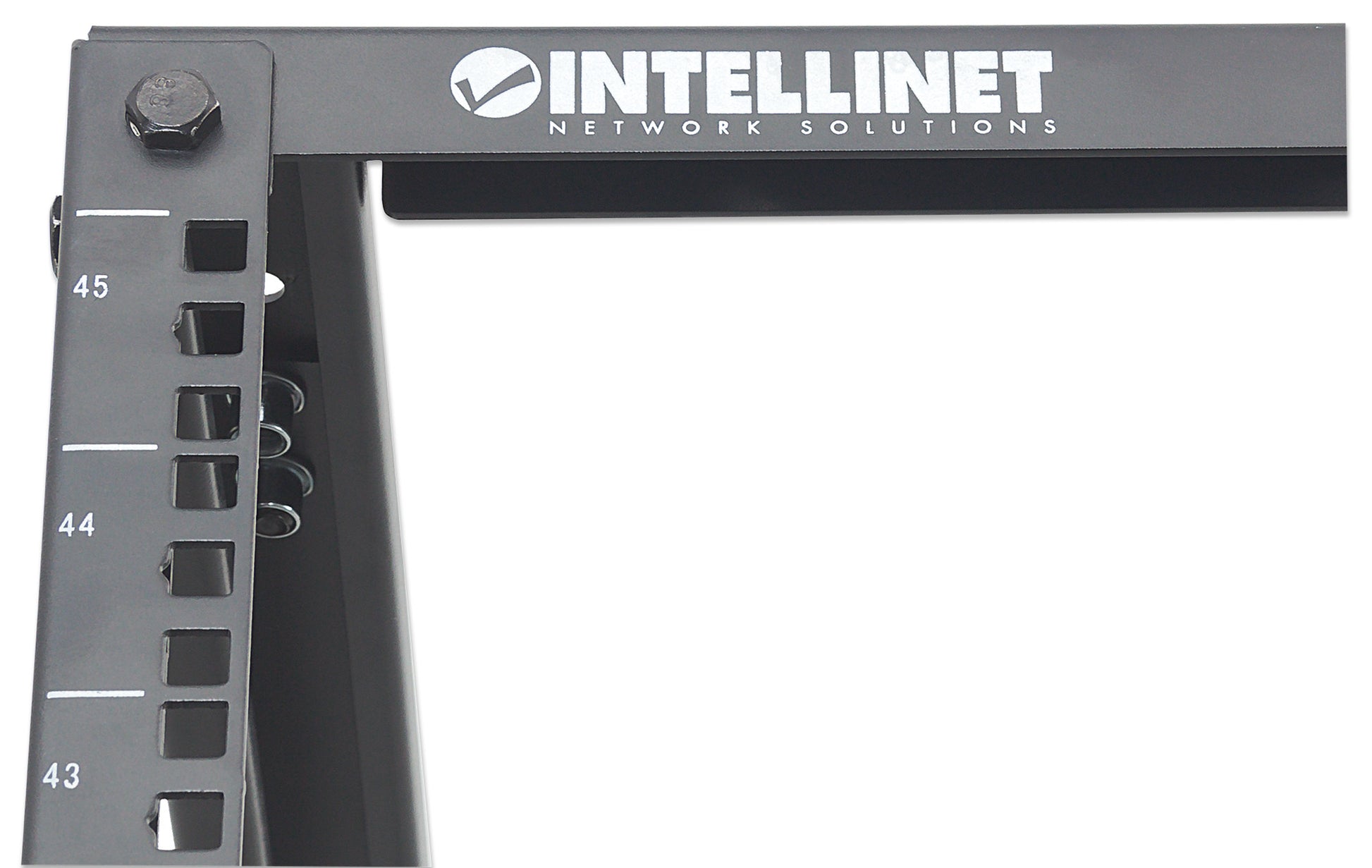 19" Floor-Standing 4-Post Open Frame Network Rack, 45U Image 9