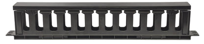 19" Cable Management Panel, 1U, Black Image 3