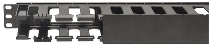 19" Cable Management Panel, 1U, Black Image 4