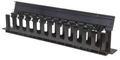 19" Cable Management Panel, 1U, Black Image 5