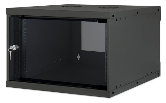 19" Basic Wall Mount Network Cabinet, 6U, 560 mm Depth, Black Image 1