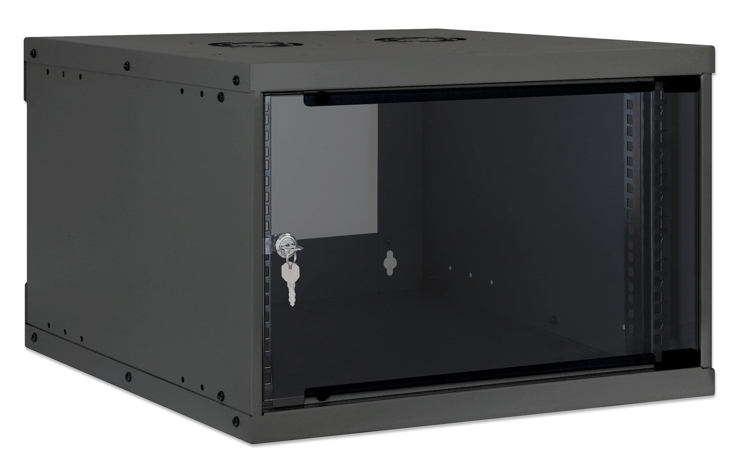 6U 19" Wall Mount Network Cabinet, Basic Line, 560 mm Depth, Black Image 2
