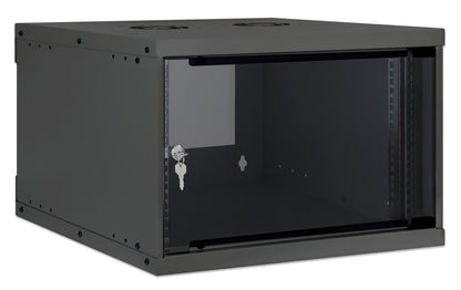 6U 19" Wall Mount Network Cabinet, Basic Line, 560 mm Depth, Black Image 2