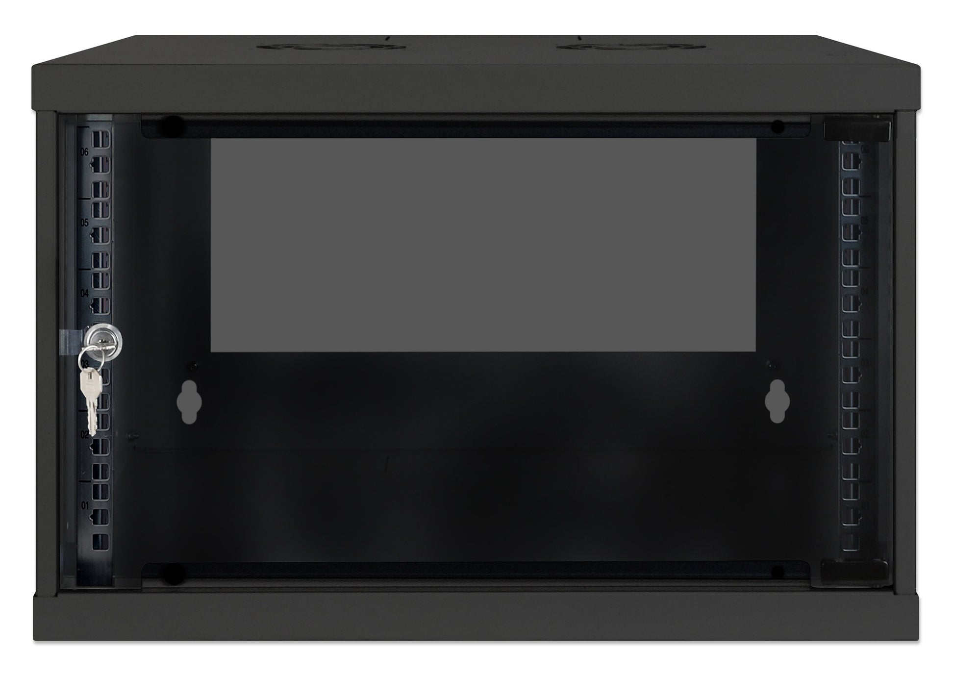 6U 19" Wall Mount Network Cabinet, Basic Line, 560 mm Depth, Black Image 3