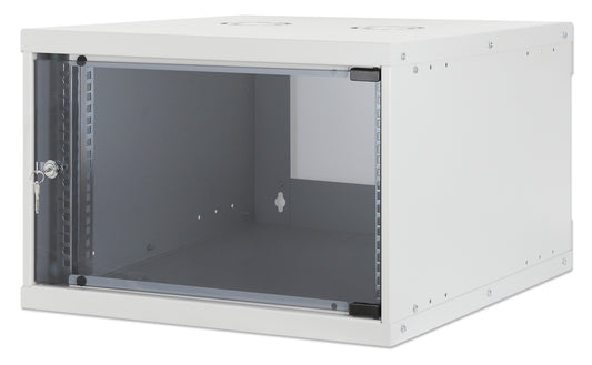 19" Basic Wallmount Cabinet, 6U, 560 mm Depth, Gray Image 1