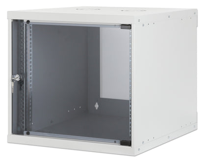 9U 19" Wall Mount Network Cabinet, Basic Line, 560 mm Depth, Gray Image 1