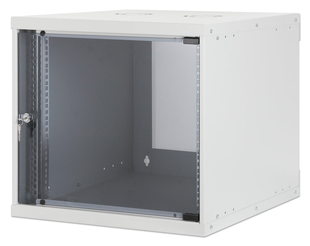 9U 19" Wall Mount Network Cabinet, Basic Line, 560 mm Depth, Gray Image 1