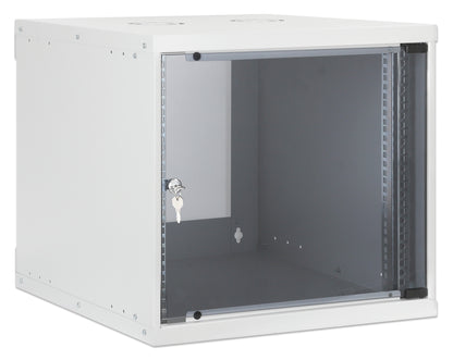 9U 19" Wall Mount Network Cabinet, Basic Line, 560 mm Depth, Gray Image 2