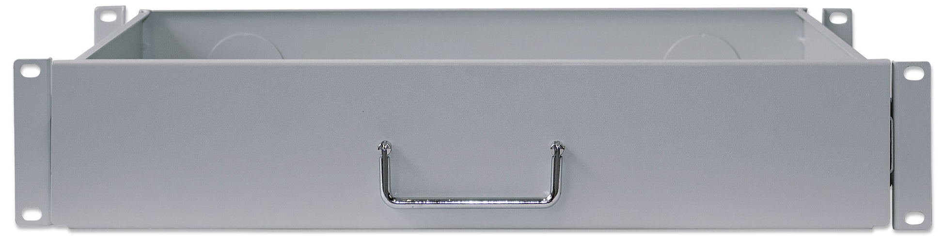 19" Storage Drawer Shelf, 2U, 350 mm Depth, Gray Image 3