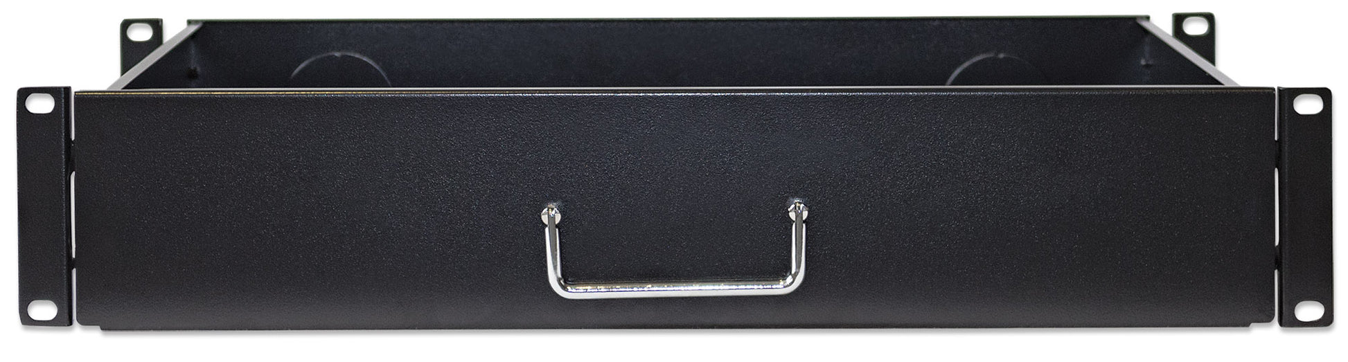 19" Storage Drawer Shelf, 2U, 350 mm Depth, Black Image 3