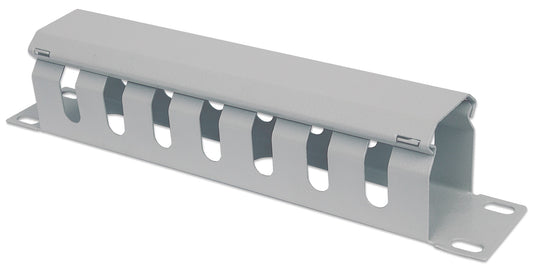 10" Cable Management Panel, 1U, Gray Image 1