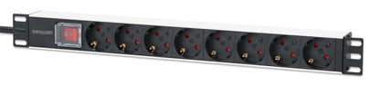 19" 1U Rackmount 8-Output Power Distribution Unit (PDU) Image 1