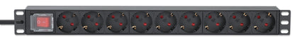 19" 1U Rackmount 9-Output Power Distribution Unit (PDU) Image 4