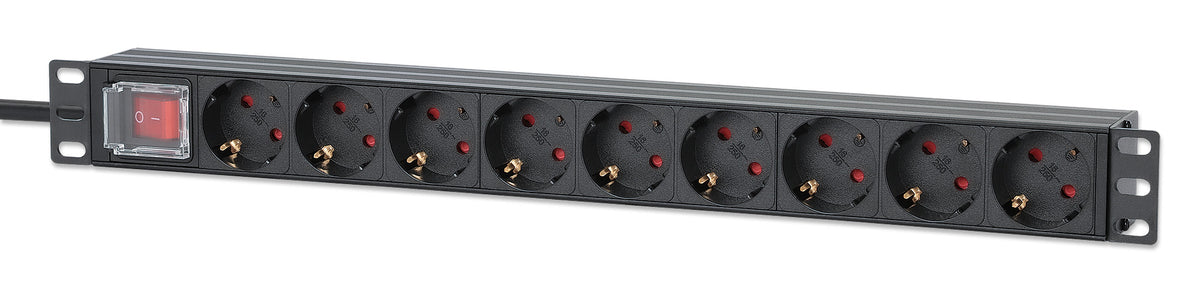 19" 1U Rackmount 9-Output Power Distribution Unit (PDU) Image 1