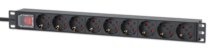 19" 1U Rackmount 9-Output Power Distribution Unit (PDU) Image 1
