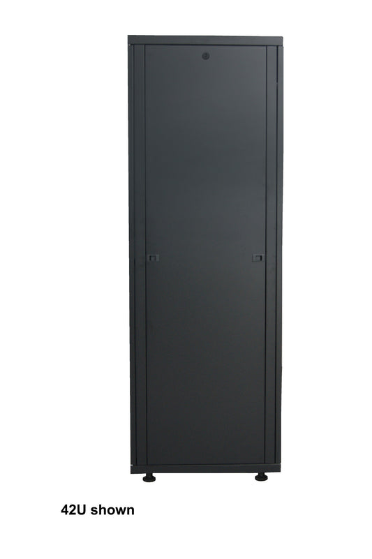19" Network Cabinet, Basic Line, 32U, 800 (D) x 600 (W) mm, Black Image 1