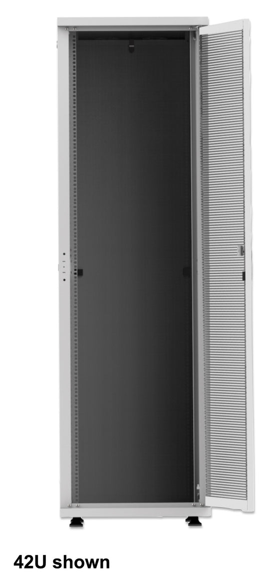 19" Server Cabinet, Basic Line, 42U, 1000 (D) x 600 (W) mm, Gray Image 2