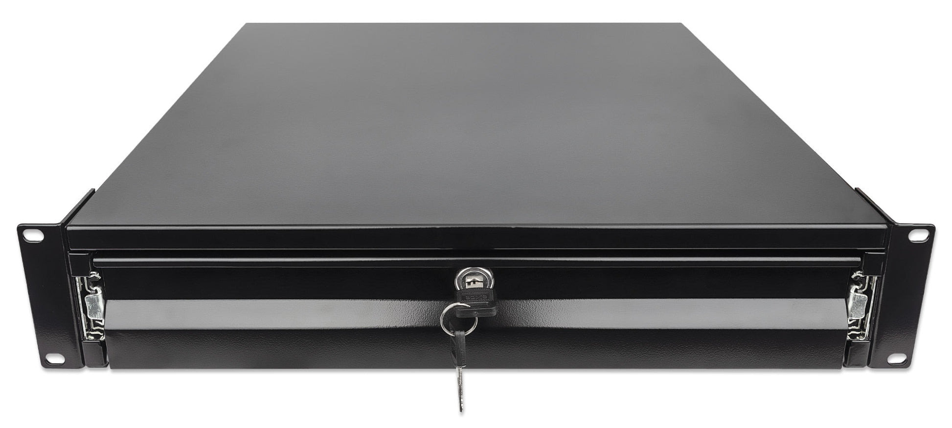 19" Storage Drawer Shelf, 2U, 466 mm Depth, Black Image 3