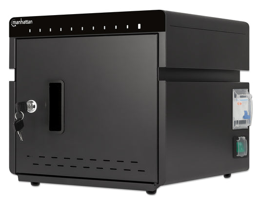 10-Port USB-C Desktop Charging Cabinet - 18W per Port Image 1