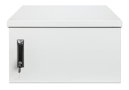 6U Industrial IP55 19" Wall Mount Cabinet with Integrated Fans, Gray Image 3