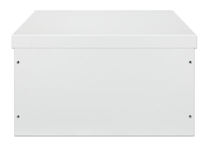 6U Industrial IP55 19" Wall Mount Cabinet with Integrated Fans, Gray Image 4